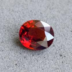 1.3Ct Натуральный огненный спессартин гранат 6.8*5.7мм Видео