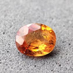 1.4Ct Натуральный Фанта Гранат ( спессартин гранат ) 8*6.5мм Видео
