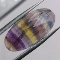 19.4Ct Натуральный Бразильский флюорит 25*12.5мм овал