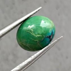 2.3Ct Натуральна Бірюза 11.2*9.2мм (не пресована), овал кабошон 