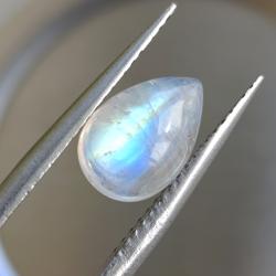 2.4Ct Premium качество Лунный камень (Адуляр) груша 10*7мм 