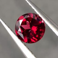 0.98Ct Натуральный родолит гранат 6мм круг (Нигерия)