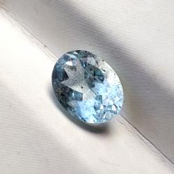 1.31Ct Натуральний необроблений аквамарин 8*6мм (овал)
