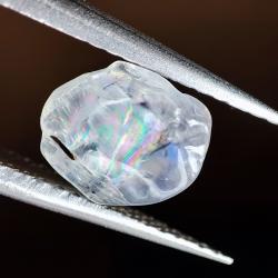 1.6Ct Натуральний райдужний Місячний камінь (Адуляр) 8.5*7мм без огранки