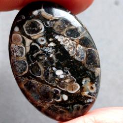 39Ct Натуральный Турителла Агат 33.4*23.4мм кабошон