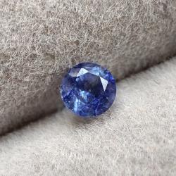 0.44Ct Натуральний синьо-блакитний сапфір 4мм круг 