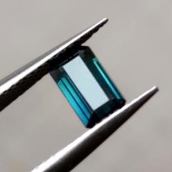 0.72CT Натуральний Турмалін синьо-блакитний (індіголіт) 7.8*4.4мм (октагон) 
