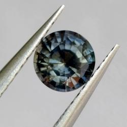 0.77Ct Рідкісний натуральний сапфір кольору грозової шпінелі 5.5мм (Відео) Сертифікат 