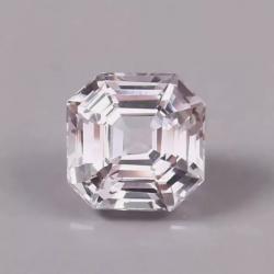 1.35Ct Натуральный розовый Кунцит 6мм ашер (Видео)