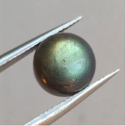 5.3Ct Натуральный лабрадорит 10мм круг кабошон