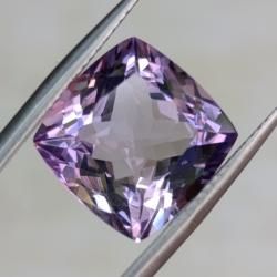 9.4Ct Натуральний аметист 13.5мм кушон Відео