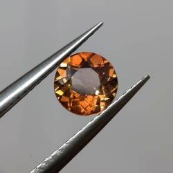 0.92Ct Натуральний Імперіал Топаз 6мм (круг) 