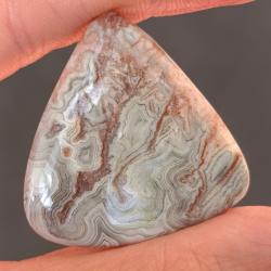 34Ct Натуральний мереживний агат 34*31мм