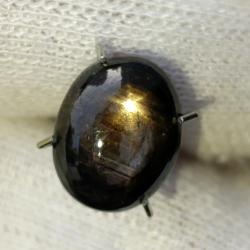 5.78Ct Натуральный звездчатый сапфир 10.5*8.3мм кабошон