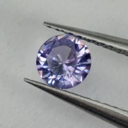 0.48Ct Редкий Colour Change лавандово-фиолетовый сапфир 5мм (Видео)