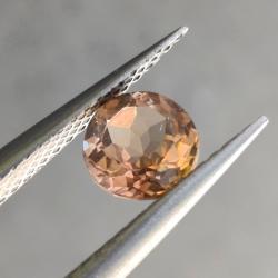 1.02Ct Натуральный желтый Империал Топаз 6мм круг 