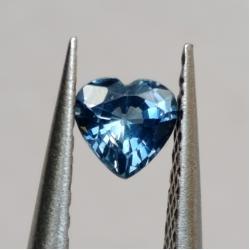 0.32Ct Натуральний Цейлонський сапфір серце 4мм ААА++(Відео)