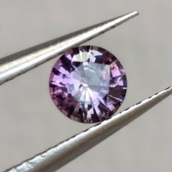 0.59Ct Редкий Colour Change фиолетовый сапфир 5.1мм (Видео)