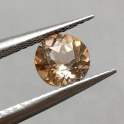 1.0Ct Натуральный не гретый Империал Топаз 6мм круг 
