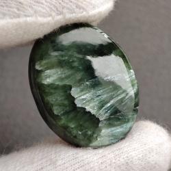 17.4Ct Натуральный Серафинит (Клинохлор) 23.5*18.3мм 17.4Ct Натуральный Серафинит (Клинохлор) 23.5*18.3мм
