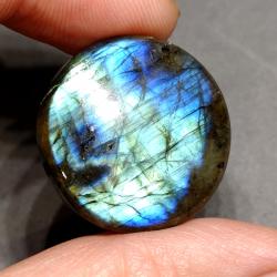 36.6Ct Крупный Натуральный лабрадорит (спектролит) 25*25мм 36.6Ct Крупный Натуральный лабрадорит (спектролит) 25*25мм