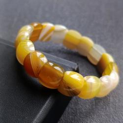 Браслет з Жовтого Агату 20см (стрейч) "Фінансовий магніт"