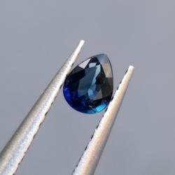 0.2Ct Натуральный синий сапфир 4.4*3.4мм груша 