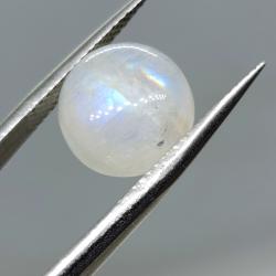 5.8Ct Необработанный лунный камень (Адуляр) круг кабошон 11мм 