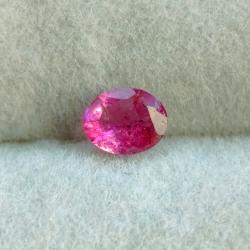 0.28CT Натуральний рожевий турмалін 4.9*3.9мм овал