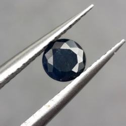 0.8Ct Натуральний темно синій сапфір 5мм круг Відео 0.8Ct Натуральний темно синій сапфір 5мм круг Відео