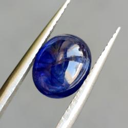 3.42Ct Натуральний Сапфір синій овал кабошон 9.4*7.6мм