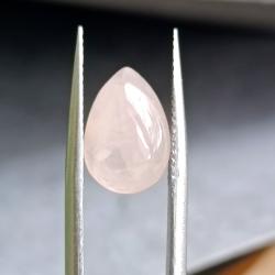 5.1Ct Натуральный Розовий кварц груша кабошон 13*9мм