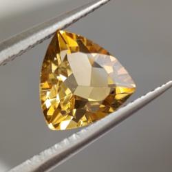 2.0Ct Натуральный Цитрин 9мм триллион Видео