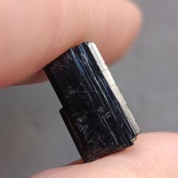 6.7CT Необработанный черный Турмалин шерл 14*7.5мм (без огранки) 