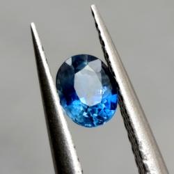 0.43Ct Натуральный полихромный Royal blue сапфир класса АА+ 5*4мм овал 