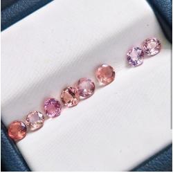 0.18Ct Натуральные розовые Турмалины 3.4мм (цена за 1шт)
