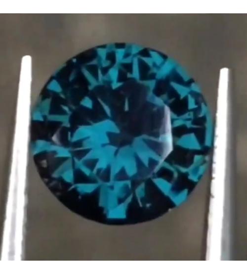 1.57Ct Рідкісна ШПІНЕЛЬ колір Teal Blue 7.4мм Борнео (Відео)