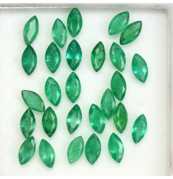 0.12Ct Натуральный ИЗУМРУД 5*2.5мм (МАРКИЗ) - цена за 1шт
