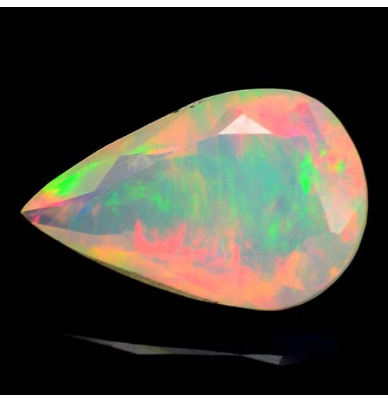 1.36CT ЭФИОПСКИЙ ОПАЛ МУЛЬТИЦВЕТ (КАПЛЯ) - Высокое качество. Доставка по Украине.