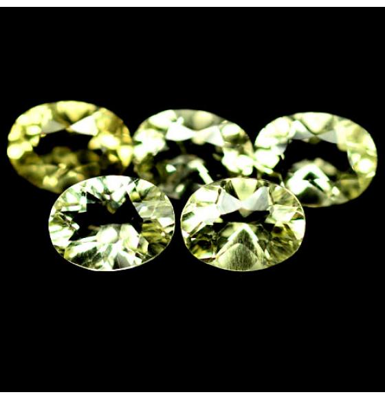 5.62Ct НАТУРАЛЬНЫЙ ЛИМОННЫЙ КВАРЦ (5шт) - Высокое качество. Доставка по Украине.