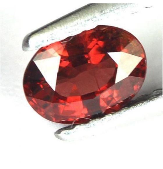 1.13CT ПРИРОДНЫЙ РОДОЛИТ ГРАНАТ 7*5.1ММ - Высокое качество. Доставка по Украине.