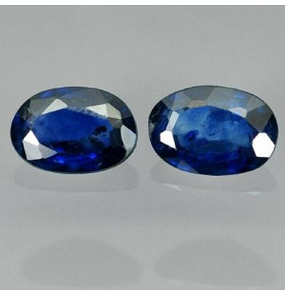 ПАРА САПФИРОВ ROYAL BLUE 6*4ММ (ОВАЛ) - Высокое качество. Доставка по Украине.