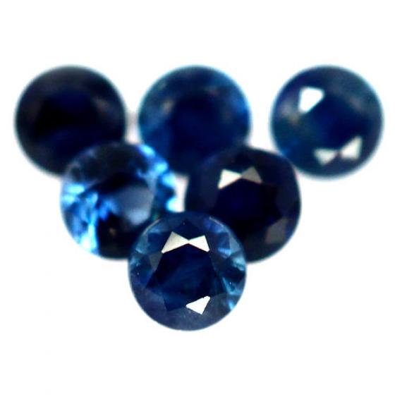 0.005Ct НАТУРАЛЬНЫЙ САПФИР 1.0мм КРУГЛЫЙ- цена за 1шт