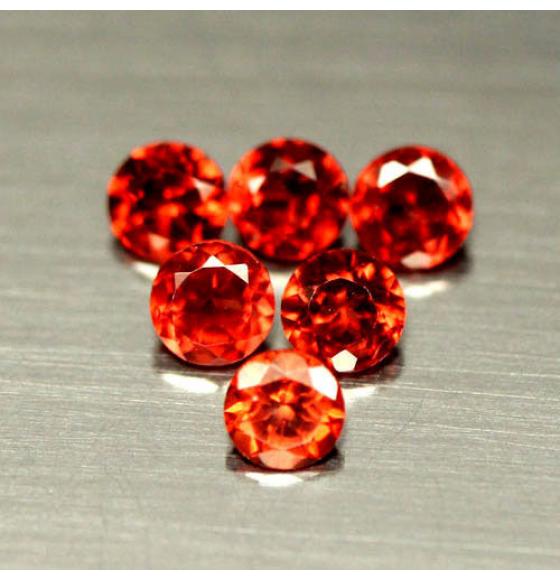 4.18Ct НАТУРАЛЬНЫЙ ГРАНАТ 26шт 3.0-3.3мм круг - Высокое качество. Доставка по Украине.