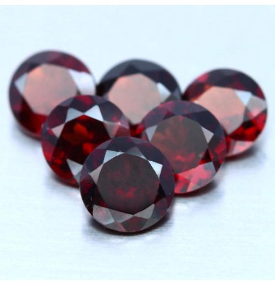 5.54Ct 10шт натуральный гранат 5*5мм