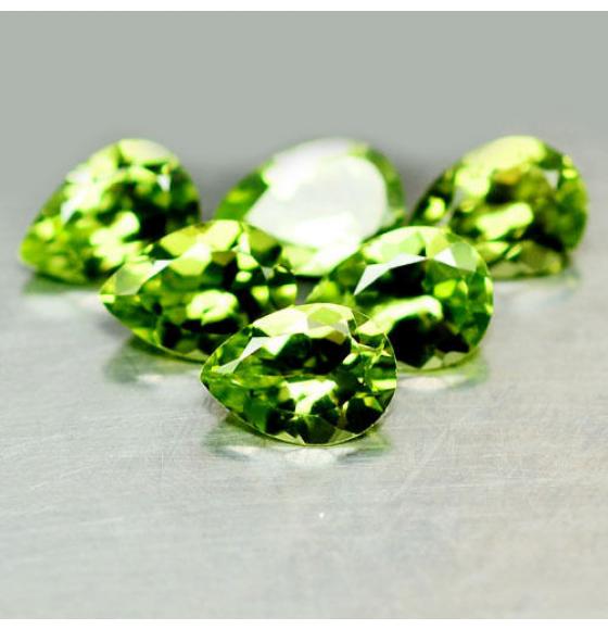0.67Ct НАТУРАЛЬНЫЙ ПЕРИДОТ (ХРИЗОЛИТ) 7*5мм (цена за 1шт) - Высокое качество. Доставка по Украине.