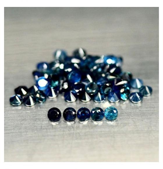 0.008Ct НАТУРАЛЬНЫЙ САПФИР 1.2мм (круглый) - цена за 1шт
