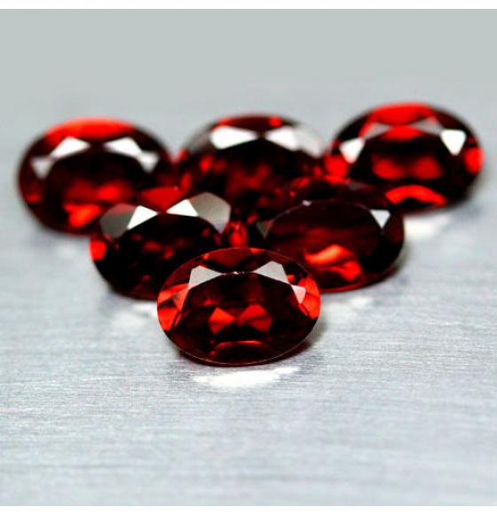 0.96Ct НАТУРАЛЬНЫЙ АЛЬМАНДИН ГРАНАТ (7*5мм овал) Цена за 1шт - Высокое качество. Доставка по Украине.