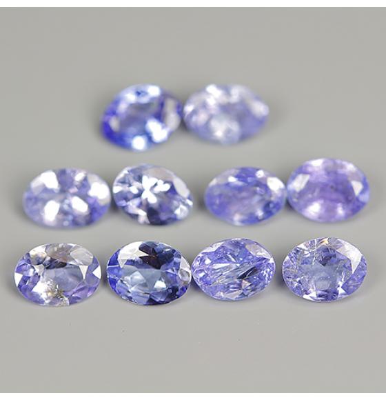 0.2Ct НАТУРАЛЬНЫЙ ТАНЗАНИТ (3.8*2.8мм овал) -Цена за 1шт