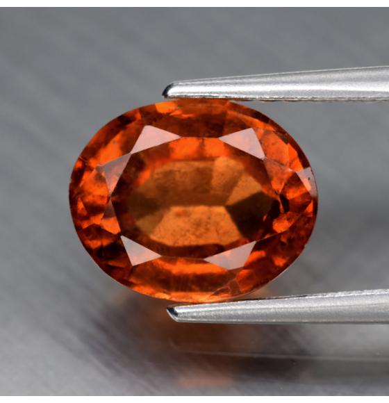 2.12Ct НАТУРАЛЬНЫЙ ГЕССОНИТ ГРАНАТ (ХЕССОНИТ ГРАНАТ) 8.5*7мм овал